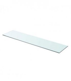 vidaXL Shelf Panel Glass Clear 90x20 cm — Size: 90 x 20 cm
