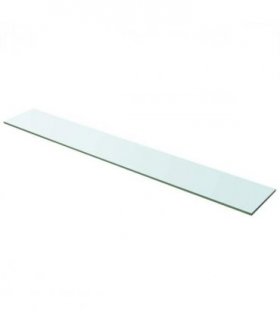 vidaXL Shelf Panel Glass Clear 100x15 cm — Size: 100 x 15 cm