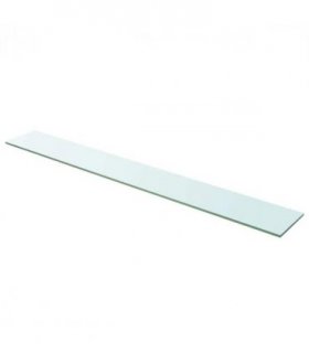 vidaXL Shelf Panel Glass Clear 110x15 cm — Size: 110 x 15 cm