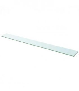 vidaXL Shelf Panel Glass Clear 110x12 cm — Size: 110 x 12 cm