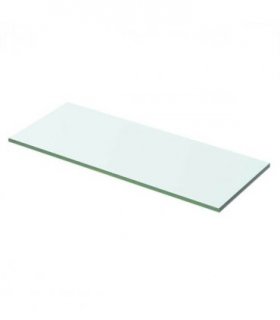 vidaXL Shelf Panel Glass Clear 50x15 cm — Size: 50 x 15 cm