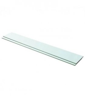 vidaXL Shelves 2 pcs Panel Glass Clear 100x15 cm — Size: 100 x 15 cm