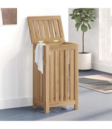 vidaXL Wash Bin 35x25x60 cm Solid Wood Teak — Size: 35 x 25 x 60 cm