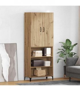 vidaXL Highboard Artisan Oak 69.5 x 34 x 180 cm Engineered Wood — V0671957841