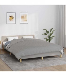 vidaXL Weighted Blanket Grey 200x220 cm 13 kg Fabric — Size: 200 x 220 cm
