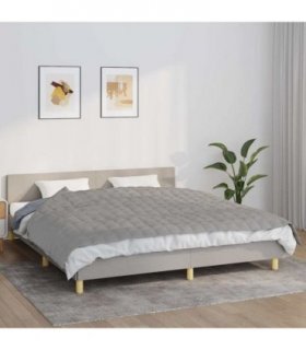 vidaXL Weighted Blanket Grey 155x220 cm 7 kg Fabric — Size: 155 x 220 cm