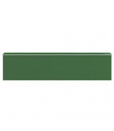 vidaXL Garden Shed Green 192x855x223 cm Galvanised Steel — Size: 192 x 855 x 223 cm