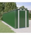 vidaXL Garden Shed Green 192x938x223 cm Galvanised Steel — Size: 192 x 938 x 223 cm