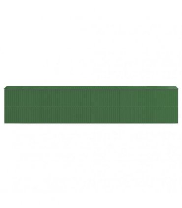 vidaXL Garden Shed Green 192x938x223 cm Galvanised Steel — Size: 192 x 938 x 223 cm