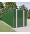 vidaXL Garden Shed Green 192x772x223 cm Galvanised Steel — Size: 192 x 772 x 223 cm