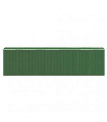 vidaXL Garden Shed Green 192x772x223 cm Galvanised Steel — Size: 192 x 772 x 223 cm