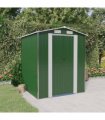 vidaXL Garden Shed Green 192x191x223 cm Galvanised Steel — Size: 192 x 191 x 223 cm