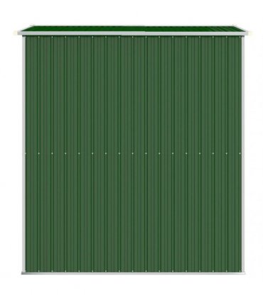 vidaXL Garden Shed Green 192x191x223 cm Galvanised Steel — Size: 192 x 191 x 223 cm