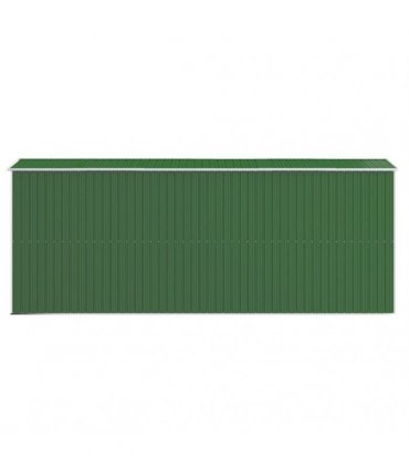 vidaXL Garden Shed Green 192x523x223 cm Galvanised Steel — Size: 192 x 523 x 223 cm
