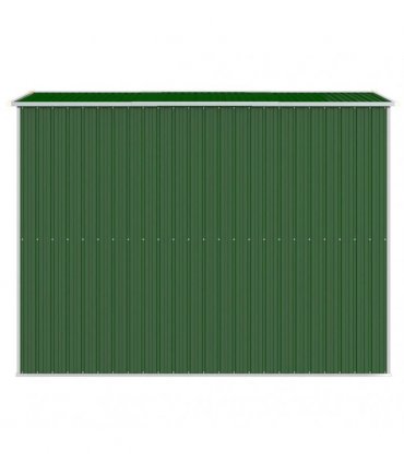 vidaXL Garden Shed Green 192x274x223 cm Galvanised Steel — Size: 192 x 274 x 223 cm