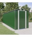 vidaXL Garden Shed Green 192x689x223 cm Galvanised Steel — Size: 192 x 689 x 223 cm