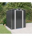 vidaXL Garden Shed Anthracite 192x191x223 cm Galvanised Steel — Size: 192 x 191 x 223 cm