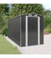 vidaXL Garden Shed Anthracite 192x440x223 cm Galvanised Steel — Size: 192 x 440 x 223 cm