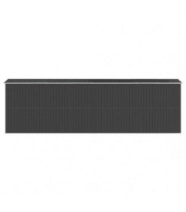 vidaXL Garden Shed Anthracite 192x689x223 cm Galvanised Steel — Size: 192 x 689 x 223 cm