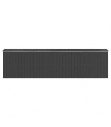 vidaXL Garden Shed Anthracite 192x772x223 cm Galvanised Steel — Size: 192 x 772 x 223 cm