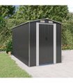 vidaXL Garden Shed Anthracite 192x357x223 cm Galvanised Steel — Size: 192 x 357 x 223 cm