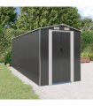 vidaXL Garden Shed Anthracite 192x523x223 cm Galvanised Steel — Size: 192 x 523 x 223 cm