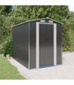 vidaXL Garden Shed Anthracite 192x274x223 cm Galvanised Steel — Size: 192 x 274 x 223 cm