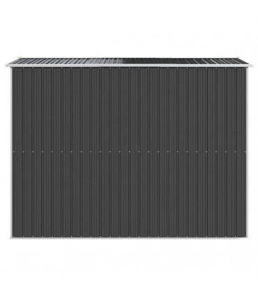 vidaXL Garden Shed Anthracite 192x274x223 cm Galvanised Steel — Size: 192 x 274 x 223 cm