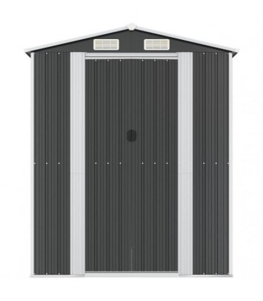 vidaXL Garden Shed Anthracite 192x938x223 cm Galvanised Steel — Size: 192 x 938 x 223 cm