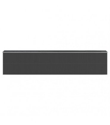 vidaXL Garden Shed Anthracite 192x938x223 cm Galvanised Steel — Size: 192 x 938 x 223 cm