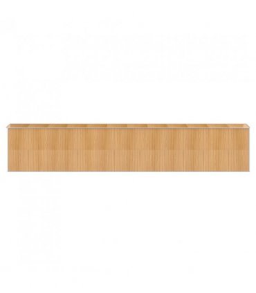 vidaXL Garden Shed Light Brown 192x1021x223 cm Galvanised Steel — Size: 192 x 1021 x 223 cm
