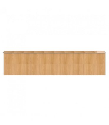 vidaXL Garden Shed Light Brown 192x855x223 cm Galvanised Steel — Size: 192 x 855 x 223 cm