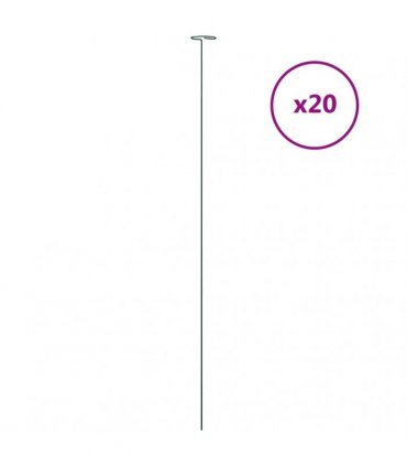 vidaXL Garden Plant Stakes 20 pcs Dark Green 91 cm Steel