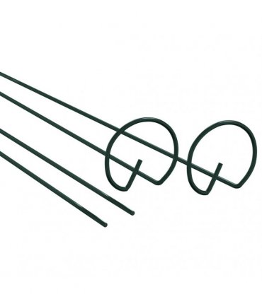vidaXL Garden Plant Stakes 20 pcs Dark Green 40 cm Steel