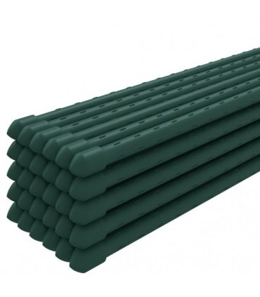 vidaXL Garden Plant Stakes 30 pcs Green 180 cm Steel