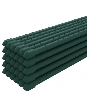 vidaXL Garden Plant Stakes 30 pcs Green 90 cm Steel