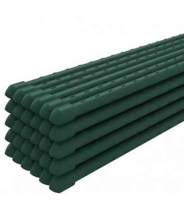 vidaXL Garden Plant Stakes 30 pcs Green 150 cm Steel