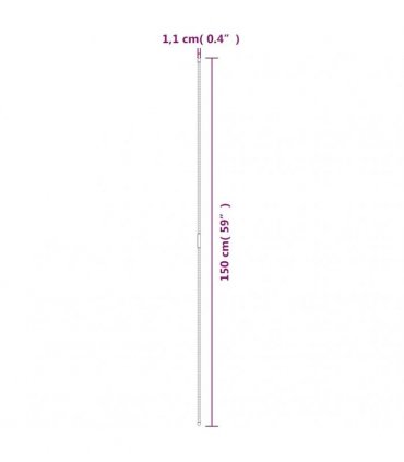 vidaXL Garden Plant Stakes 30 pcs Green 150 cm Steel