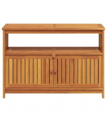 vidaXL Garden Console Table 110x35x75 cm Solid Wood Acacia — Colour: natural, Size: 110 x 35 x 75 cm
