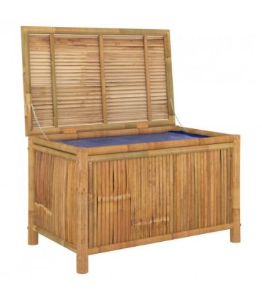 vidaXL Garden Storage Box 90x52x55cm Bamboo — Size: 90 x 52 x 55 cm