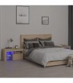 vidaXL Bedside Cabinets 2 pcs with LED Lights Sonoma Oak 70x36.5x40 cm
