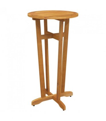 vidaXL 5 Piece Garden Bar Set Solid Wood Acacia — Model: bar stools with round seat