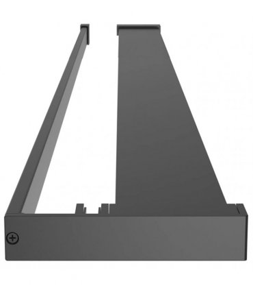 vidaXL Shower Shelf for Walk-in Shower Wall Black 118 cm Aluminium