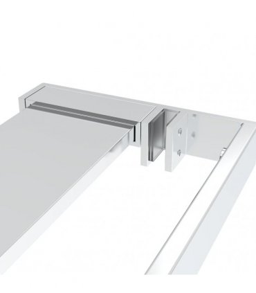 vidaXL Shower Shelf for Walk-in Shower Wall Chrome 80 cm Aluminium — Colour: silver