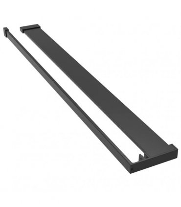 vidaXL Shower Shelf for Walk-in Shower Wall Black 90 cm Aluminium