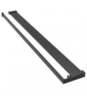 vidaXL Shower Shelf for Walk-in Shower Wall Black 80 cm Aluminium