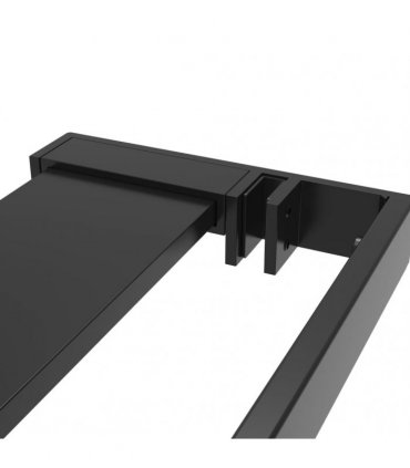 vidaXL Shower Shelf for Walk-in Shower Wall Black 80 cm Aluminium