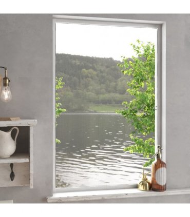 vidaXL Insect Screen for Windows White 80x120 cm — Size: 80 x 120 cm