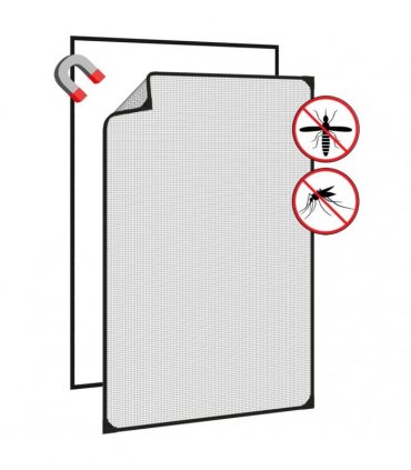 vidaXL Magnetic Insect Screen for Windows Anthracite 80x120 cm — Size: 80 x 120 cm