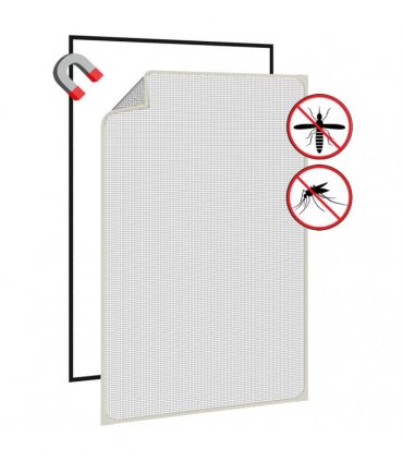 vidaXL Magnetic Insect Screen for Windows White 80x120 cm — Size: 80 x 120 cm